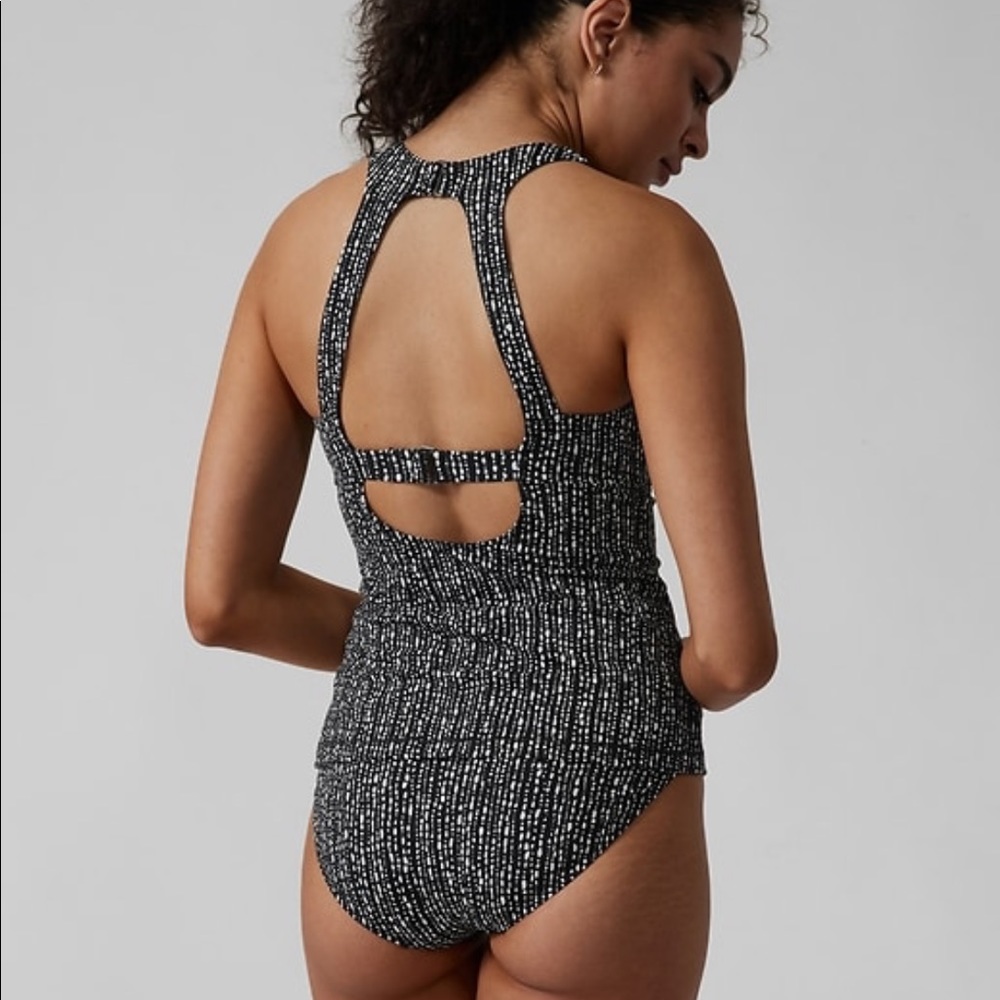 🖤 ATHLETA Maldives Tankini Top // Rice Pearls Black - Picture 2 of 11